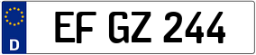 Trailer License Plate